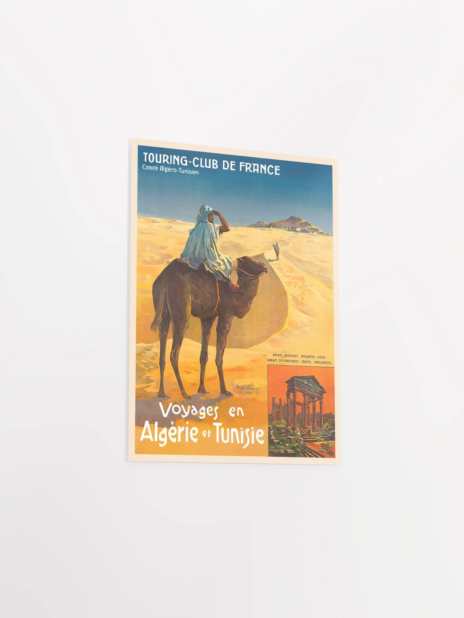 Algeria, Tunisia, 1910 — retro travel poster, vintage travel art print, retro travel wall art product image (8)