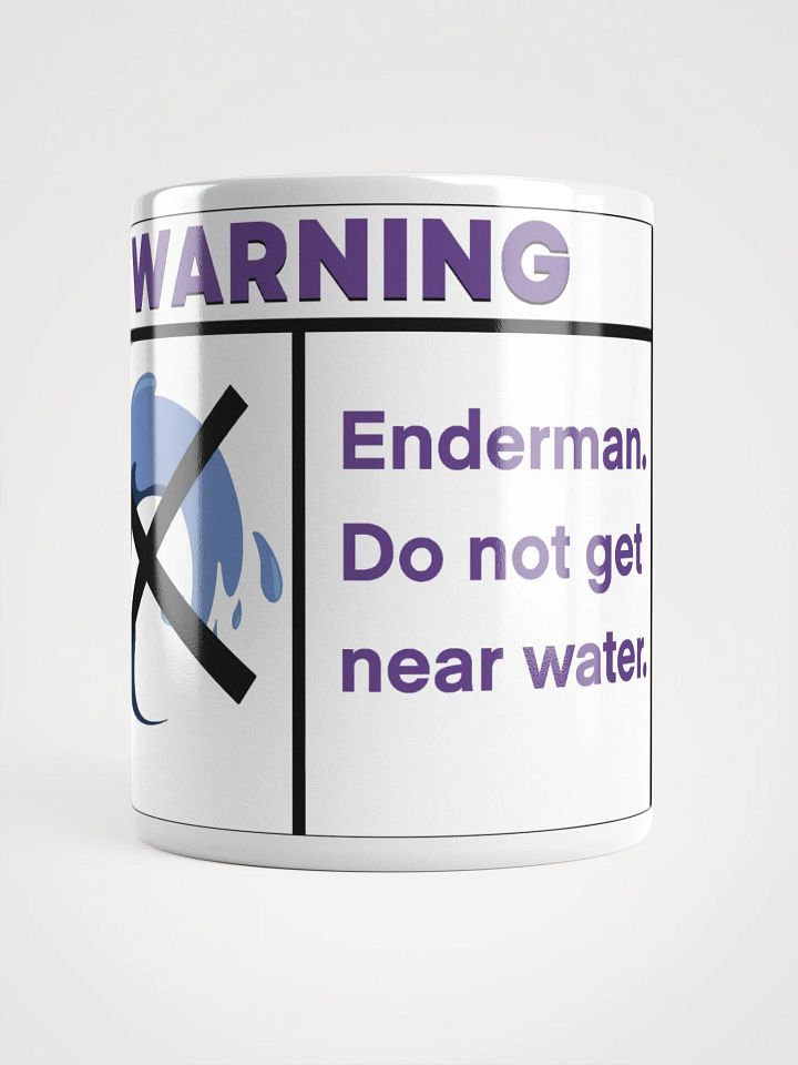 WARNING: Enderman Glossy Mug product image (2)