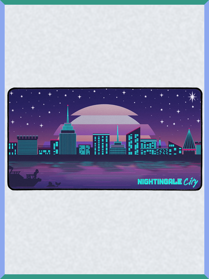 Nightingale City - 15.5" x 31.5" Desk Mat product image (2)