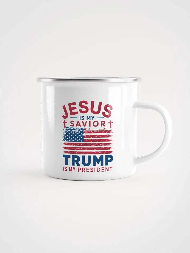 Patriotic Campaign Enamel Mug product image (1)