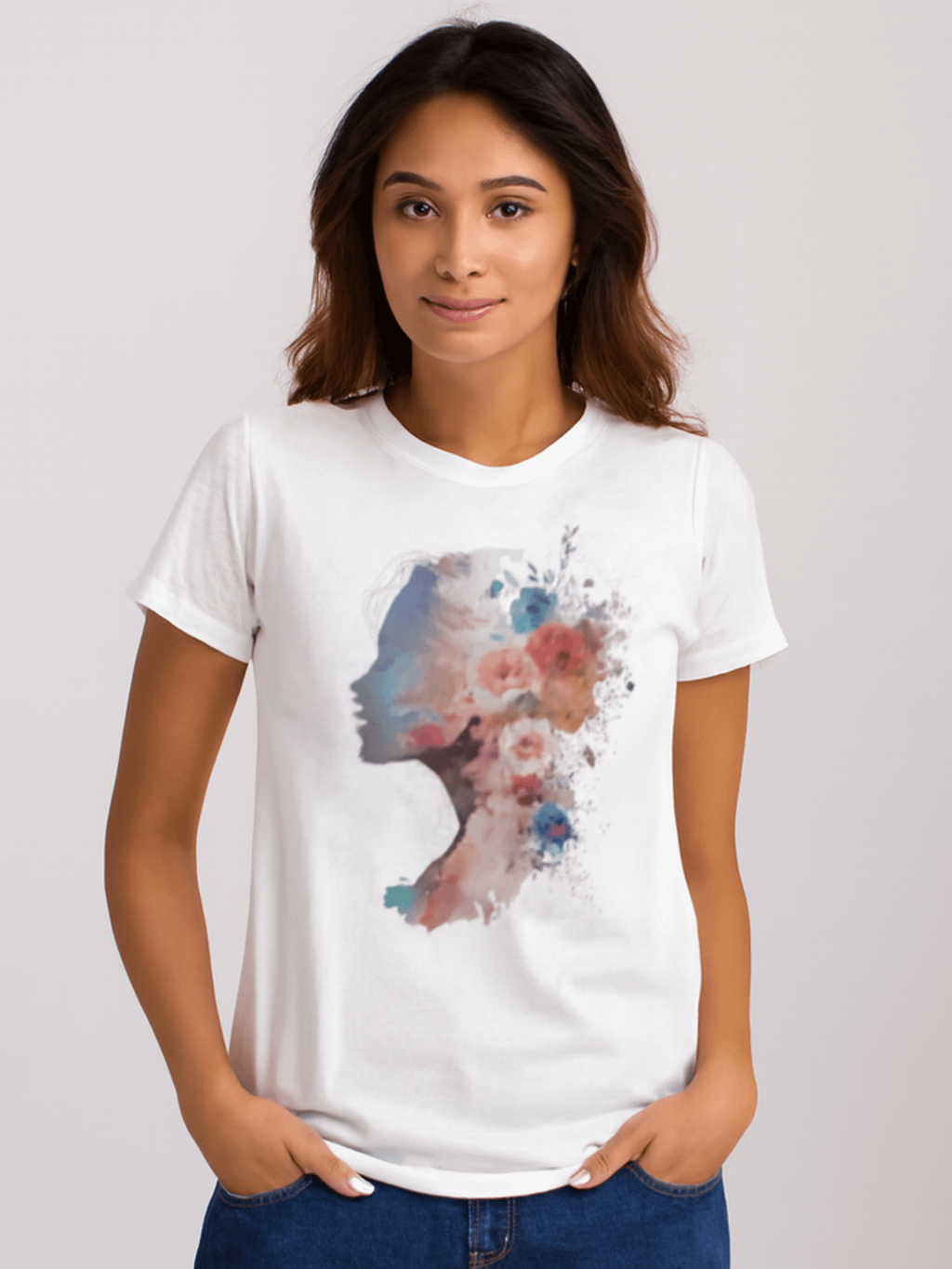 Dreamy Floral Profile T-Shirt product image (1)