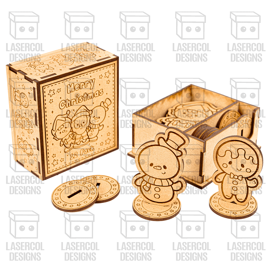 Christmas Characters Box - Laser Cut Files product image (8)