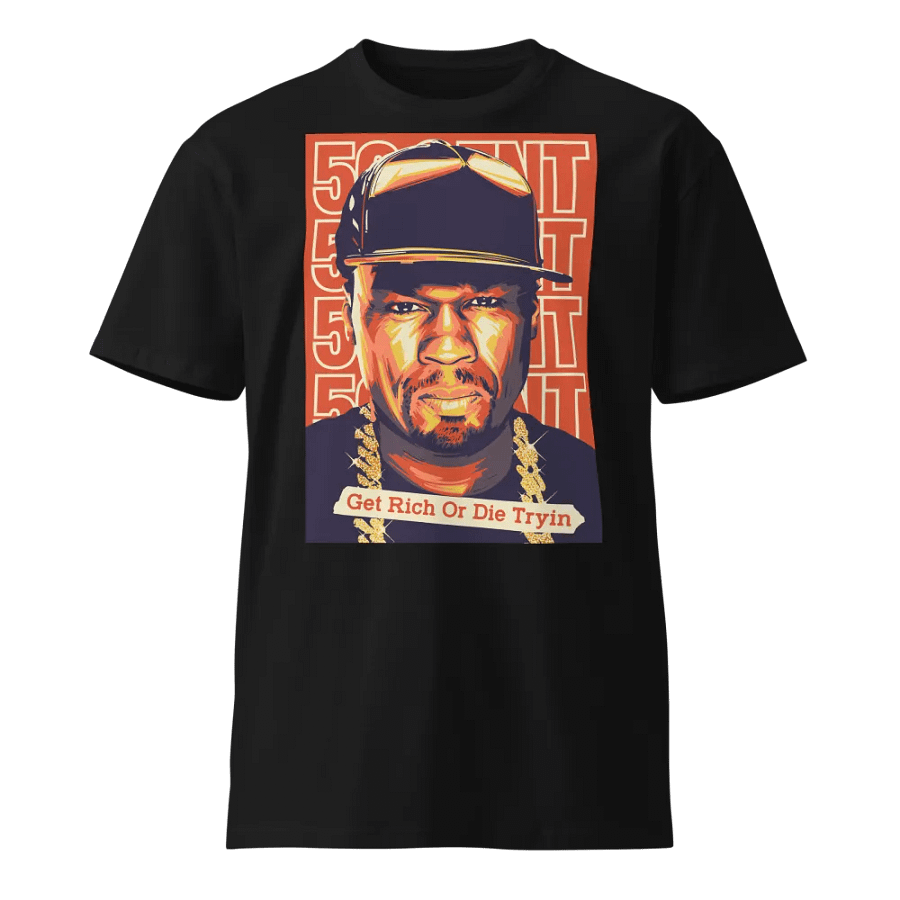 Get Rich Or Die Tryin' Portrait T-Shirt product image (1)