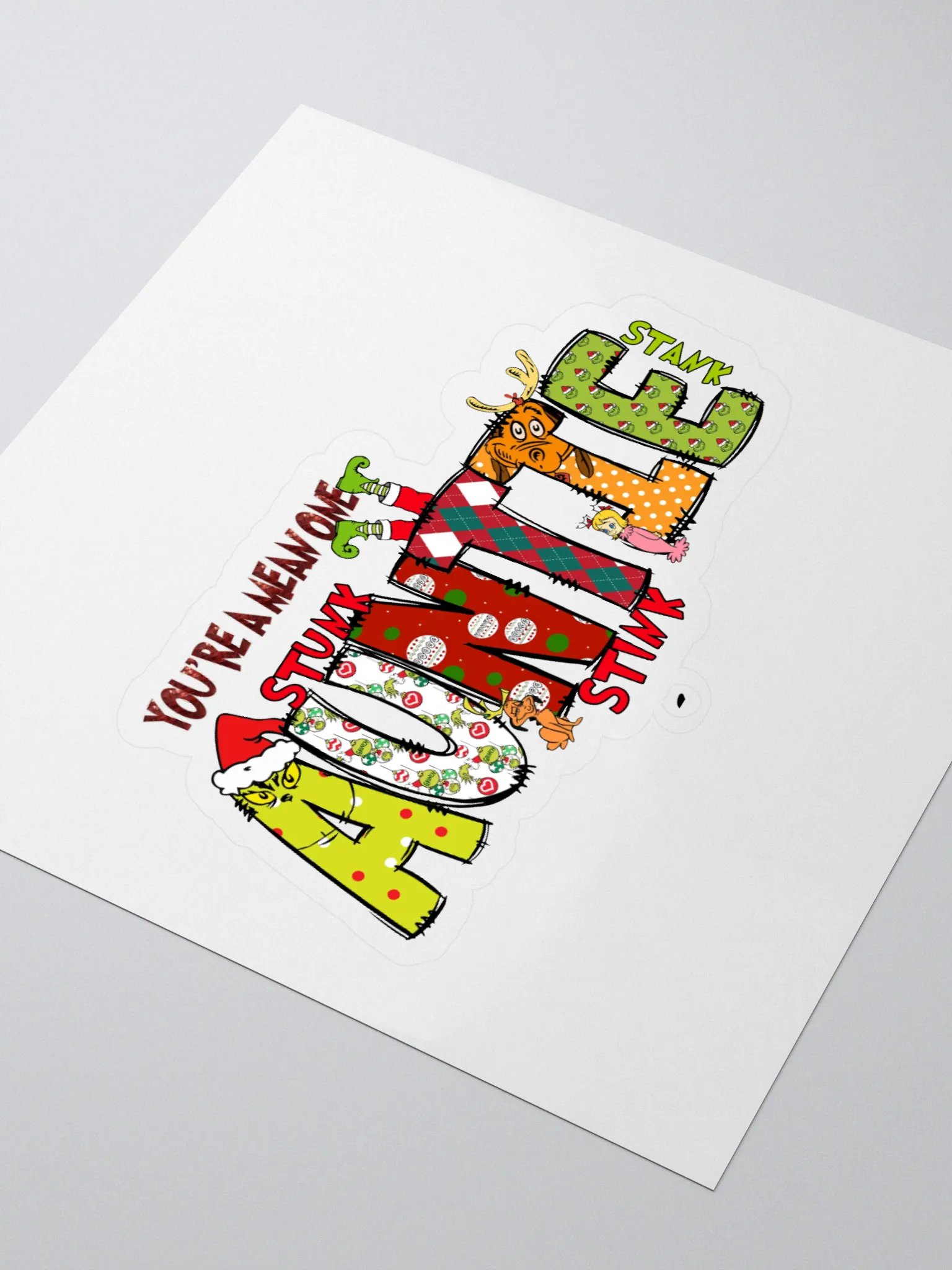 Festive Auntie Kiss Cut Stickers product image (3)