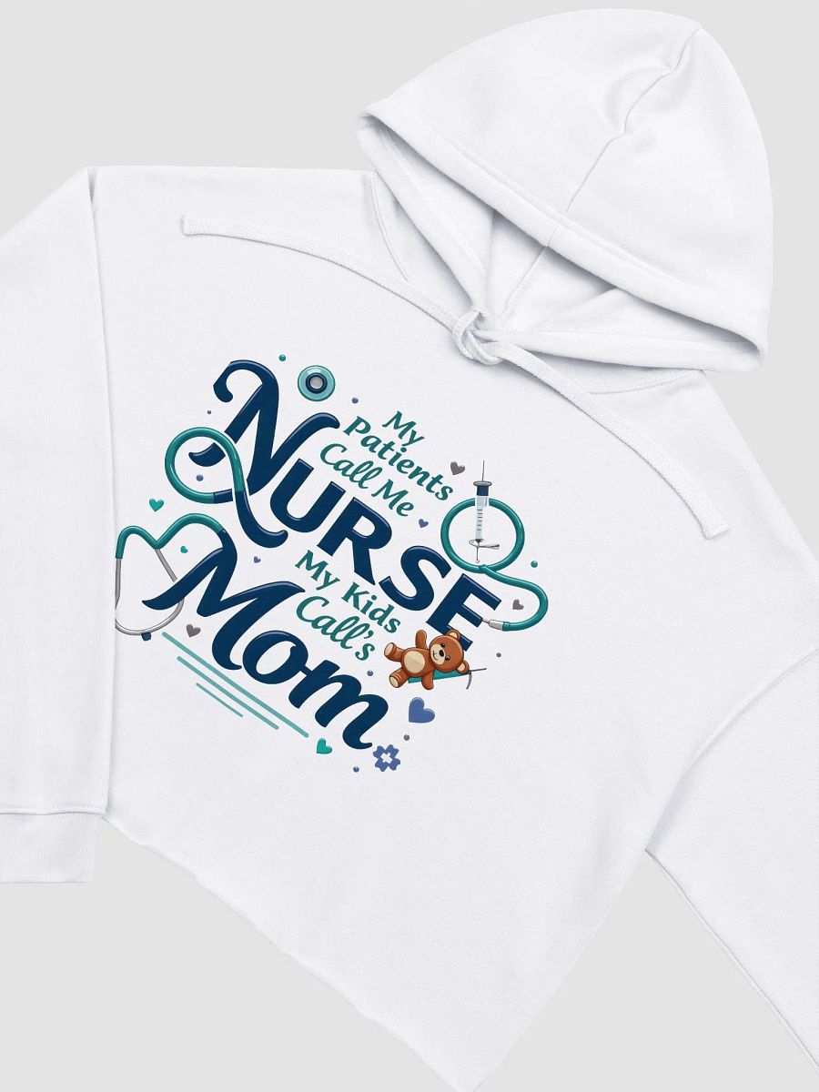 Nurse Mom Illustrated Crop Hoodie product image (8)