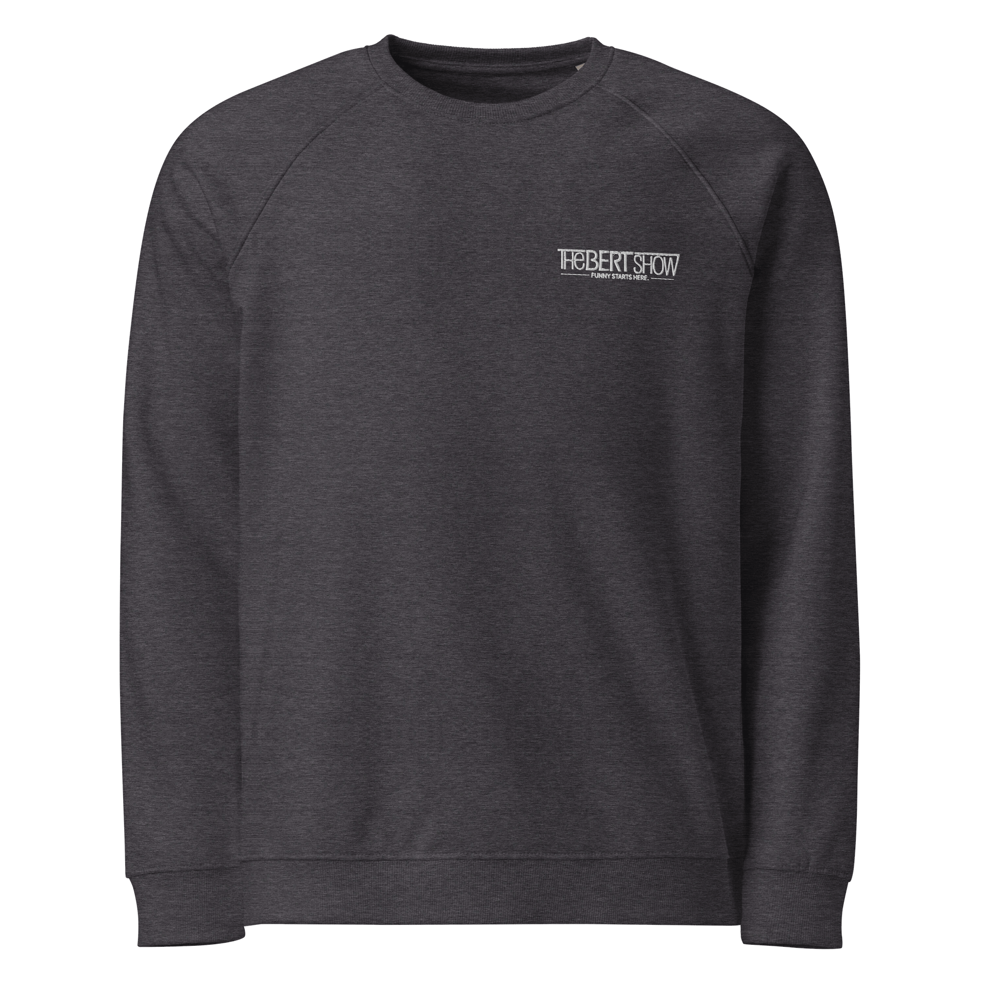Soft Unisex Organic Raglan Embroidered Sweatshirt product image (1)