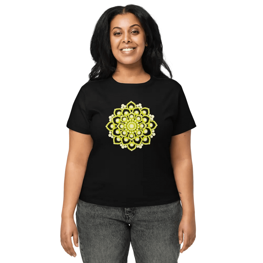 Yellow Flower Mandala T-Shirt product image (1)