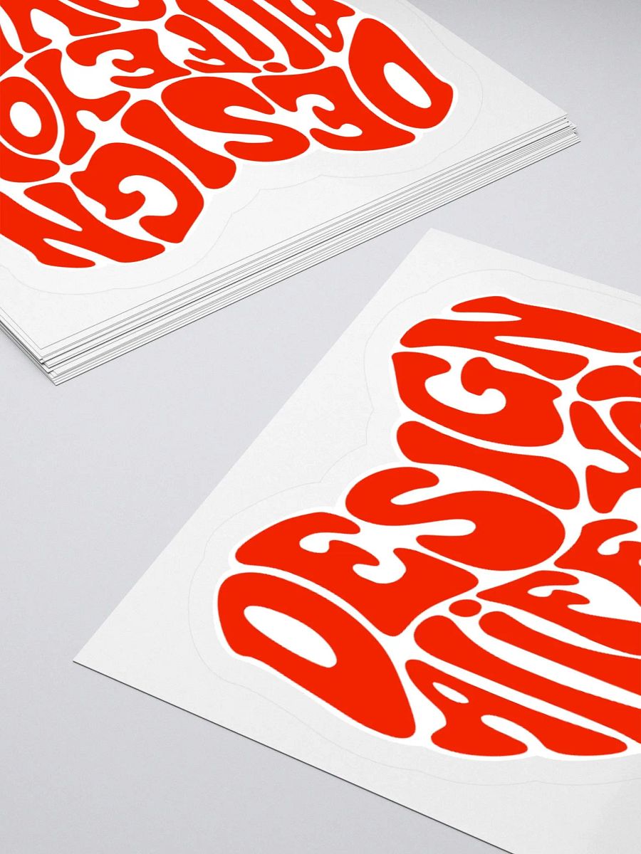 "Design a Life You Love" Red Kiss-Cut Sticker product image (4)