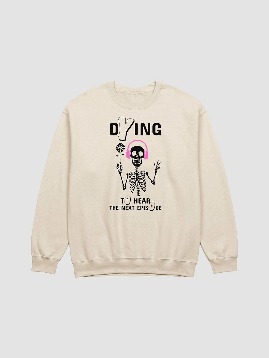 Skeleton Listening A True Crime Podcast Light Sweatshirt product image (10)
