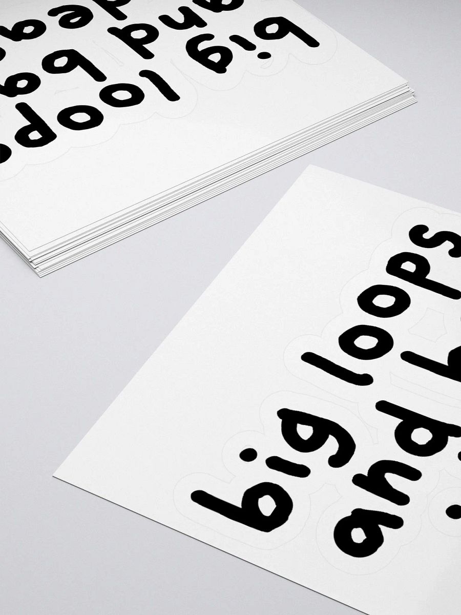 Big Loops and Bad Ideas Sticker product image (4)