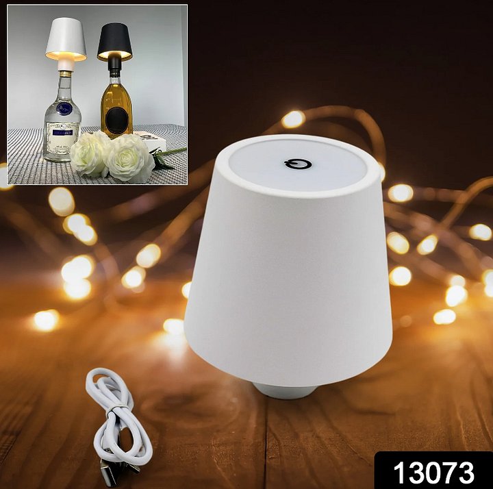 LED Dimmable Bottle Lamp 3 Color Temperature, Wireless Table Lamp For Indoor And Outdoor, USB Rechargeable Bottle Lamp For Family, Restaurant & Bar (1 Pc) product image (1)