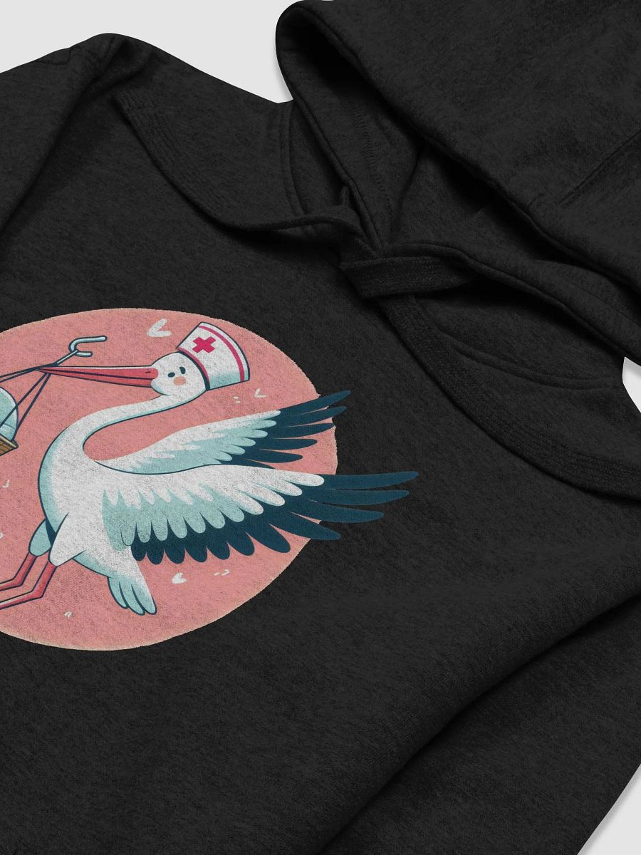 Born to Care Nurse Stork Premium Hoodie product image (34)