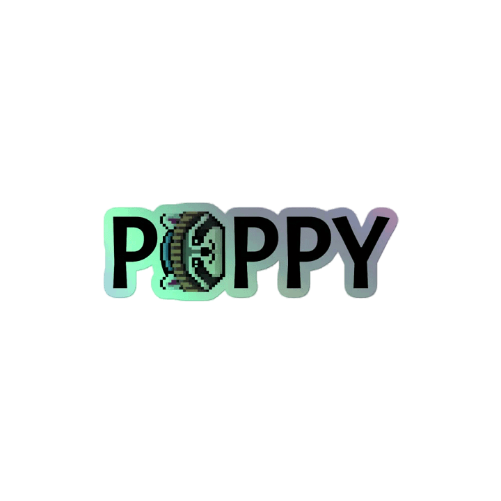 Poppy Holo Sticker with Trash Bandit product image (2)