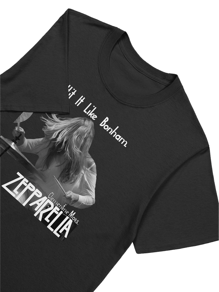 Hit It Like Bonham - Clementine Moss - Tee Black and White Design product image (7)