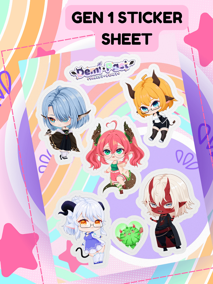 GEN 1 STICKER SHEET product image (1)