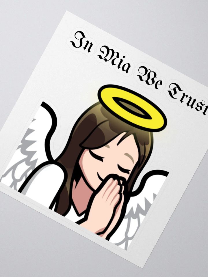 In Mia we trust sticker product image (2)