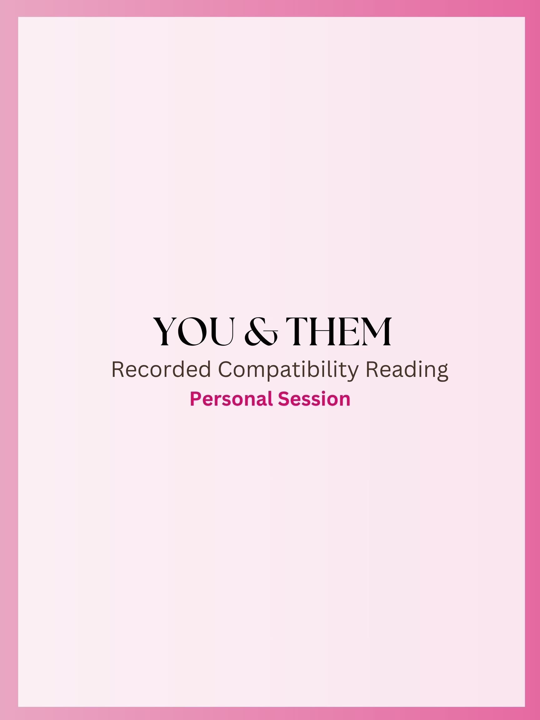 You and Them | Recorded Synastry/Compatibility Astrology Reading product image (1)