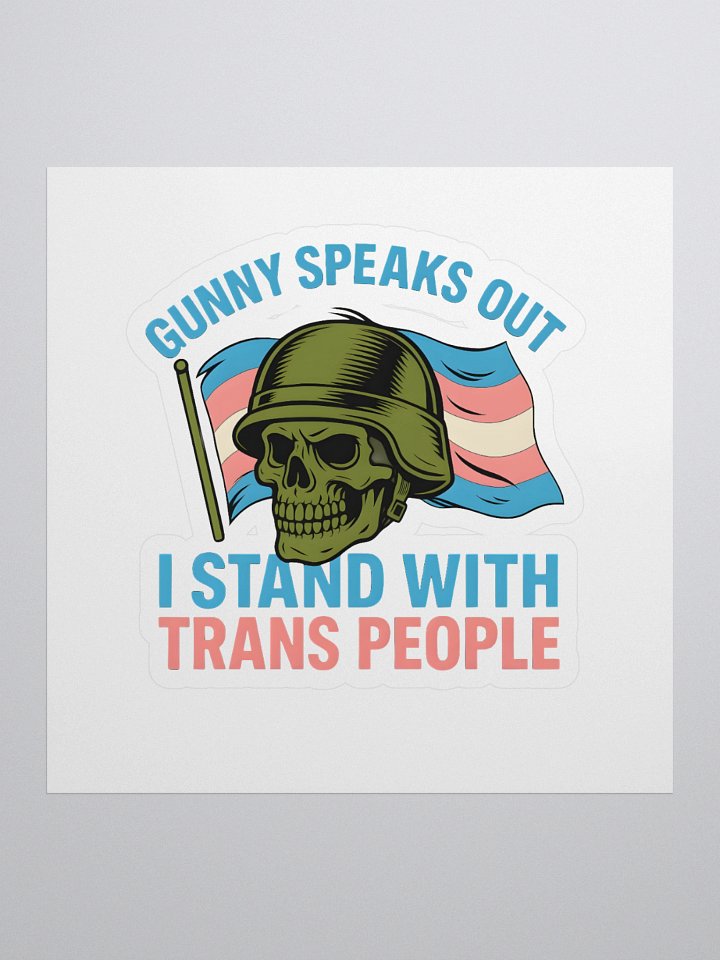 Trans Pride Skull Sticker product image (1)