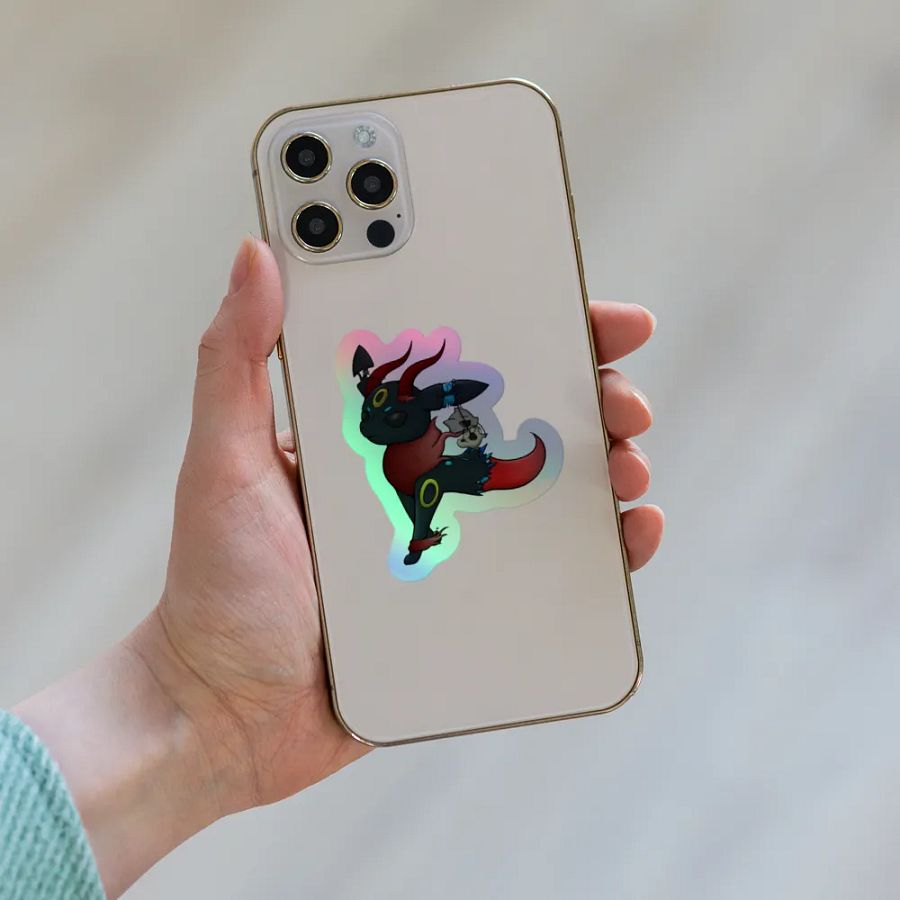 Mythical Fox Pirate Holographic Sticker product image (8)