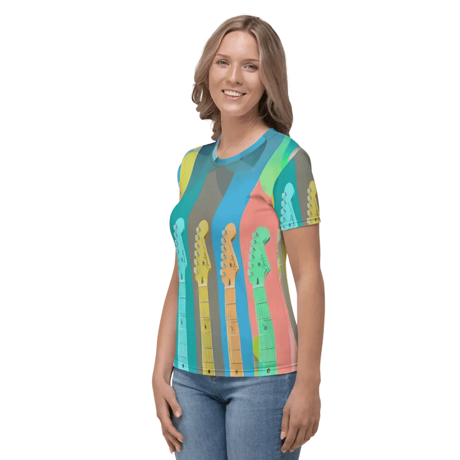 Guitar Music All Over Print T-shirt product image (5)
