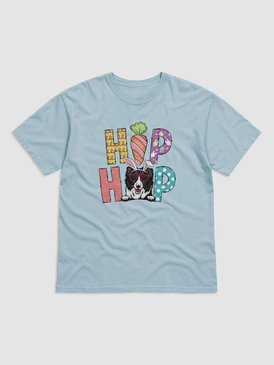 Hip Hop Easter Border Collie T-Shirt | Cute Easter Day Border Wearing Bunny Ears and Sunglasses T-Shirt product image (7)