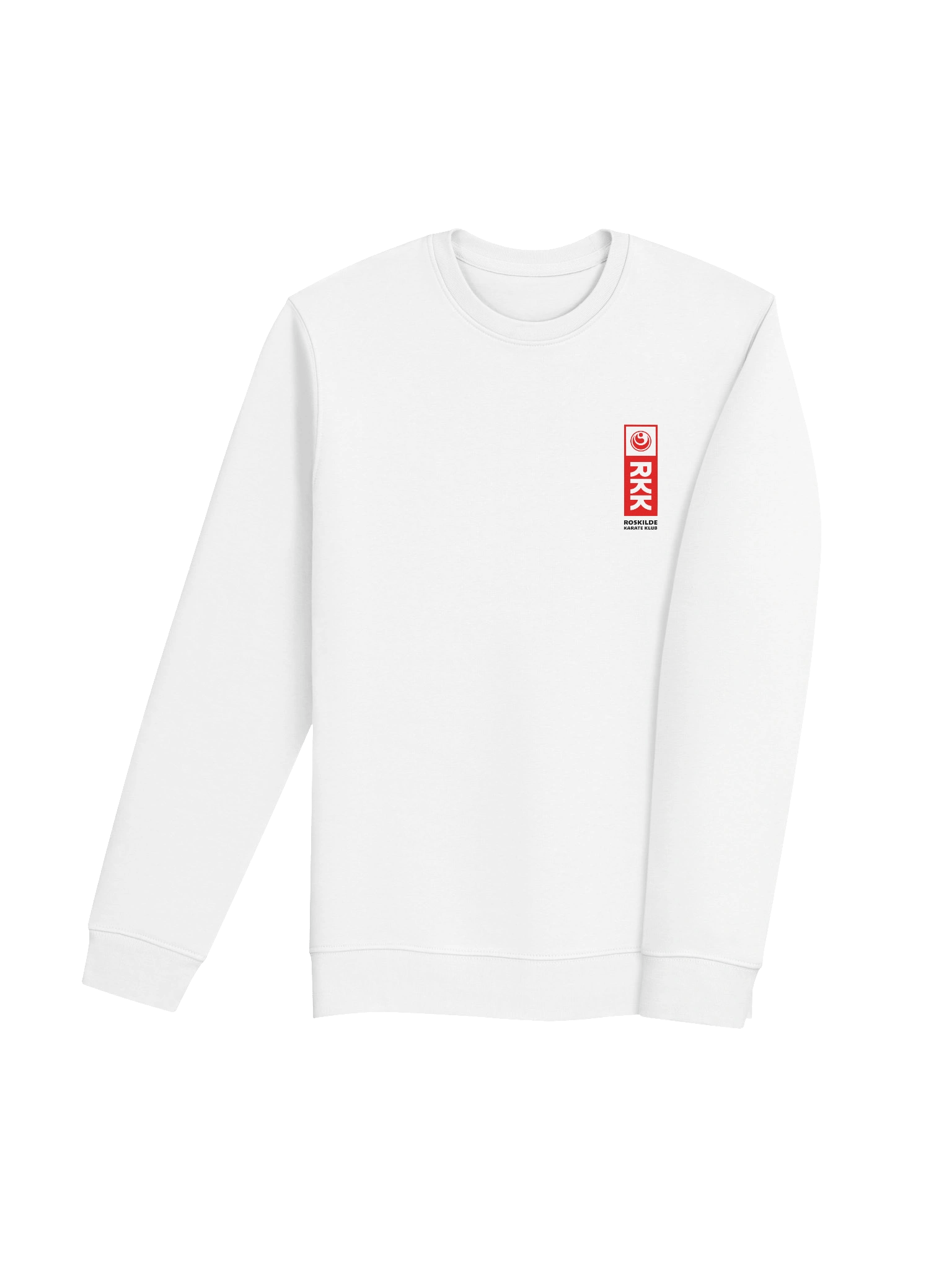 White Eco Sweatshirt, Unisex, RKK Logo product image (4)