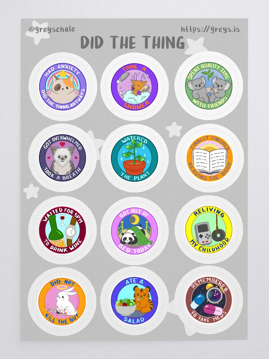 Did The Thing Sticker Sheet product image (1)