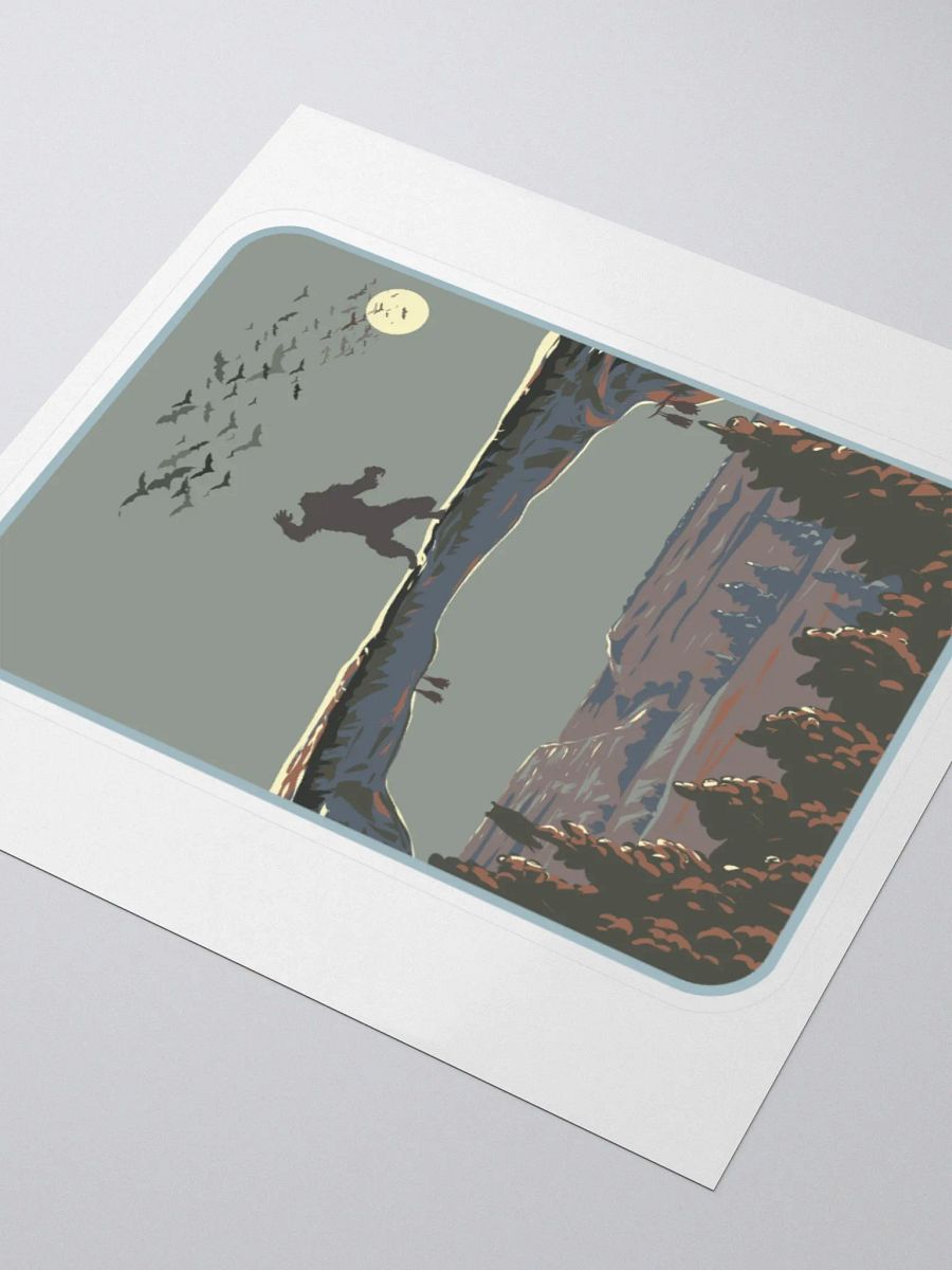 Skinwalker Moon Kiss Cut Stickers product image (3)