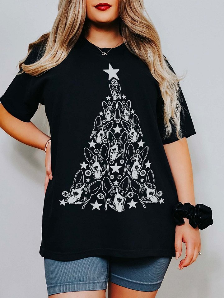 Basenji Christmas Tree T-Shirt product image (1)