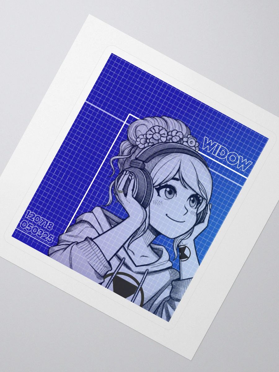 Widow Blueprint Sticker product image (4)