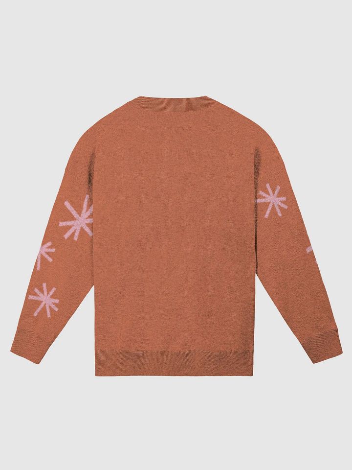 Burnt Orange Pink Sparkles Knitted Sweater - Relaxed fit product image (9)