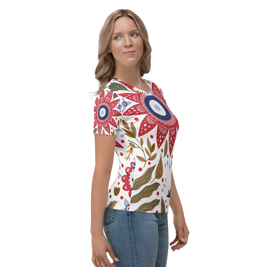 Vibrant Floral Fantasy Women's T-Shirt product image (4)