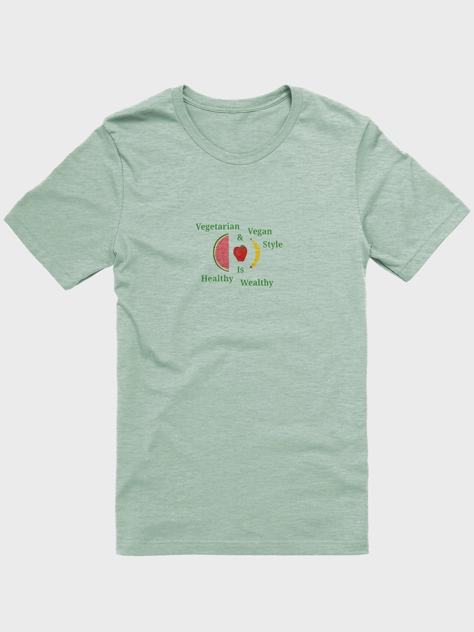Healthy Wealthy Vegetarian & Vegan T-Shirt product image (1)