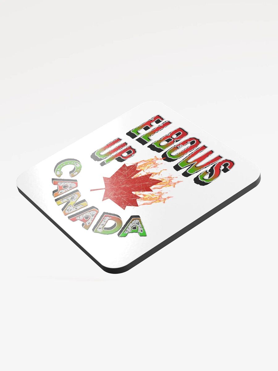 Elbows Up Canada Flaming Maple Eco Coaster product image (4)