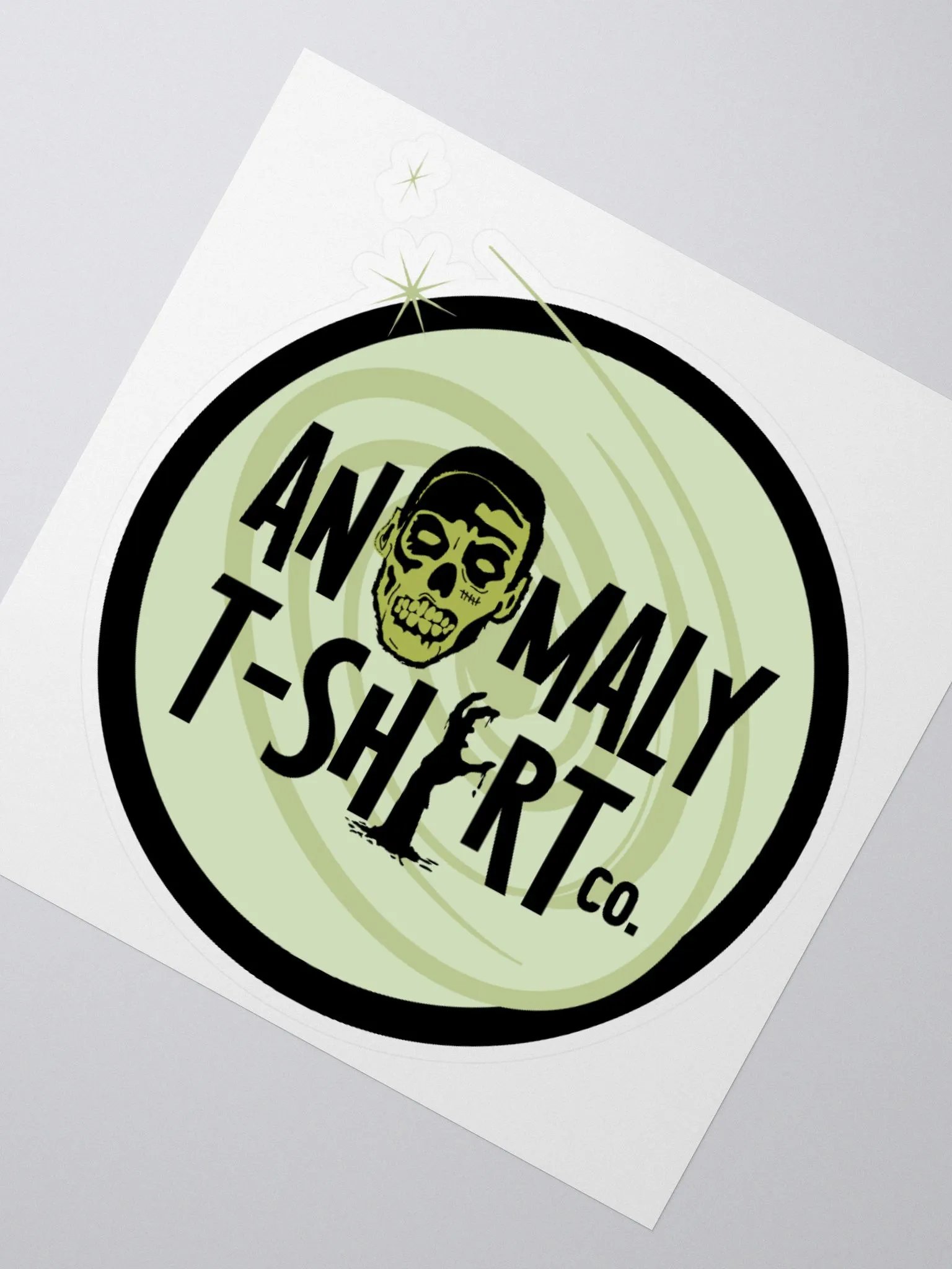 Green Zombie Kiss Cut Stickers product image (5)