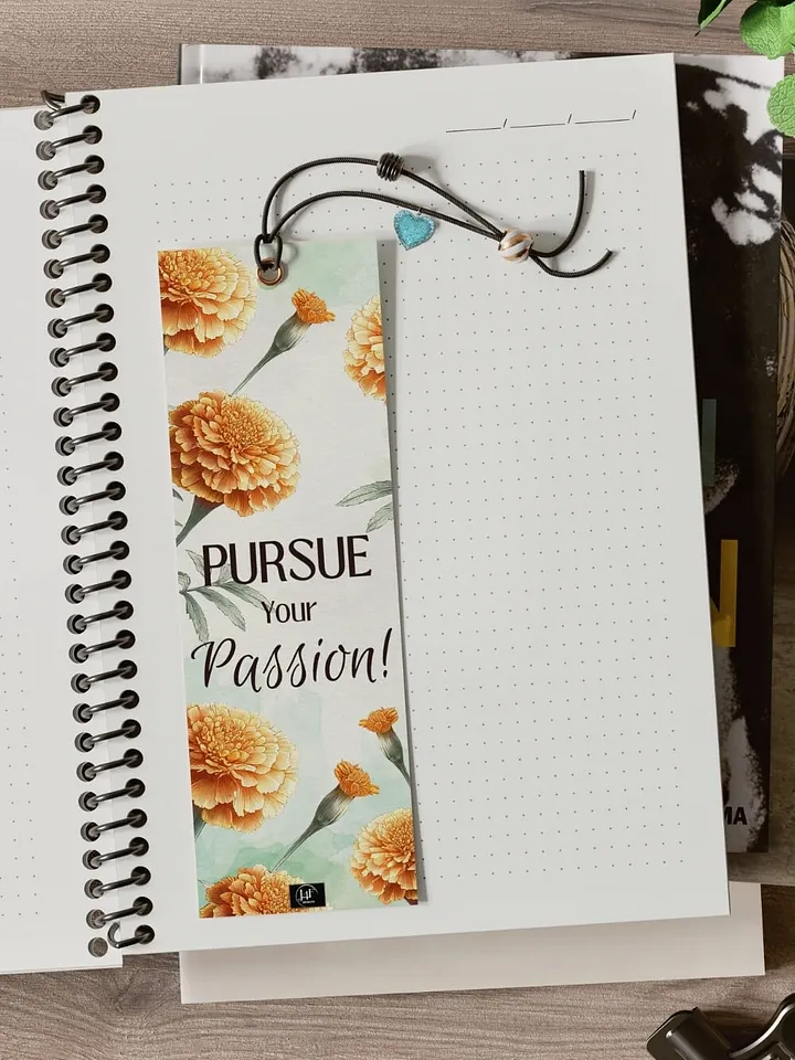 FREE Marigold Bookmark Printable, Inspirational Sayings With October's Birth Month Flower product image (2)