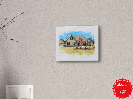 House Portrait From Photo Watercolor Painting From Photo Realtor Closing Gift Custom Digital Watercolor House Homeowners Gift Home Gift product image (8)