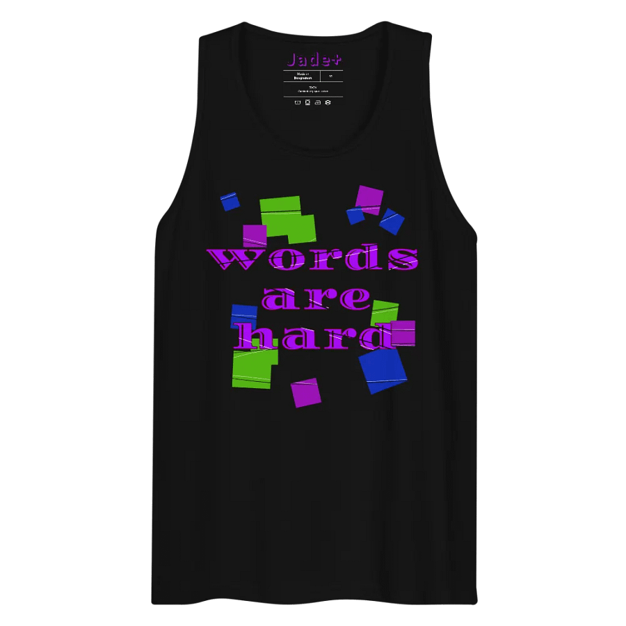 Words are hard Men's Tank Top product image (10)