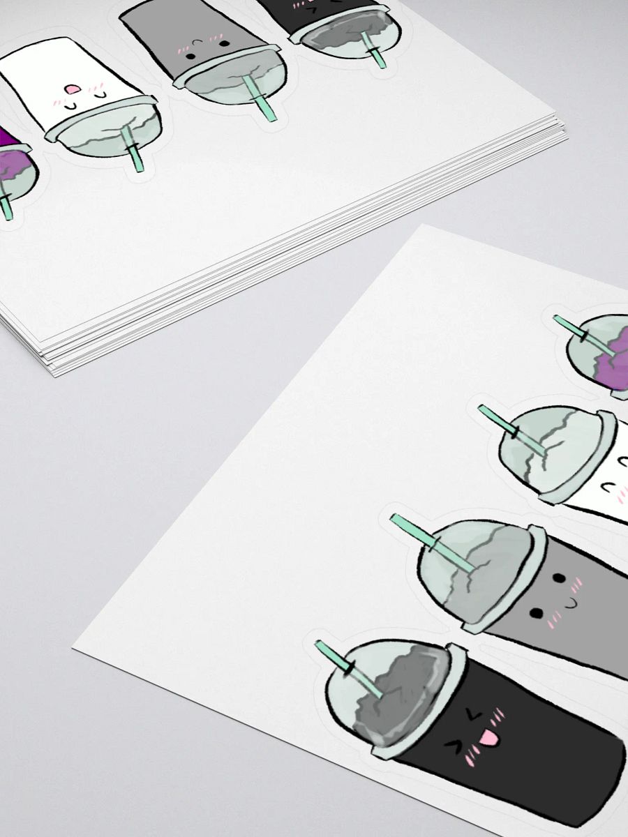 Slushie Buddies: Asexual Flag Stickers product image (10)