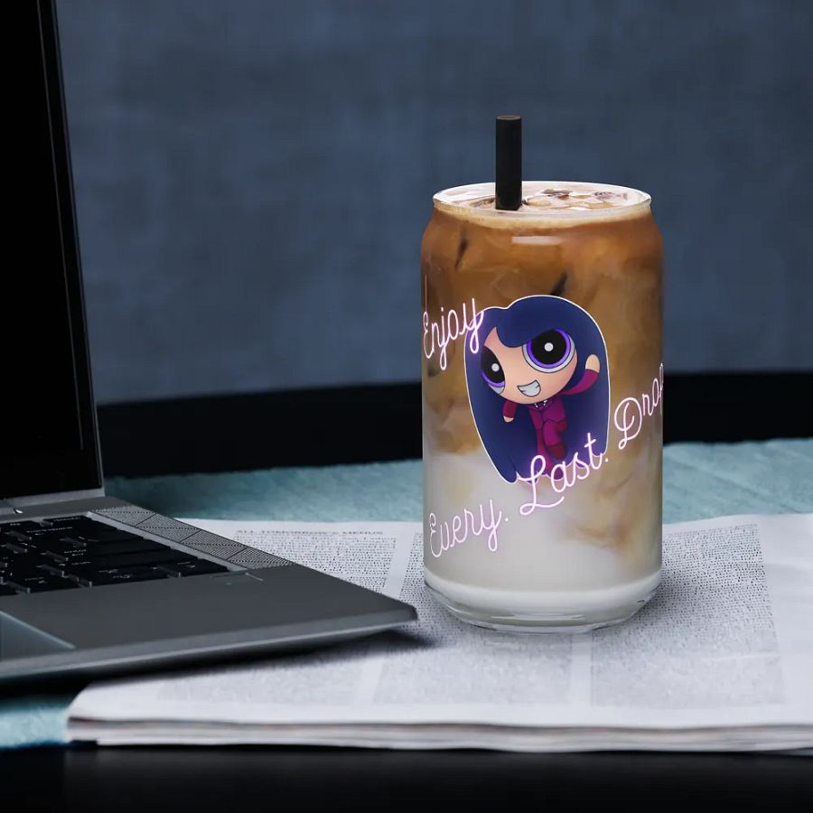 Enjoy Every. Last. Drop Can-shaped glass product image (3)