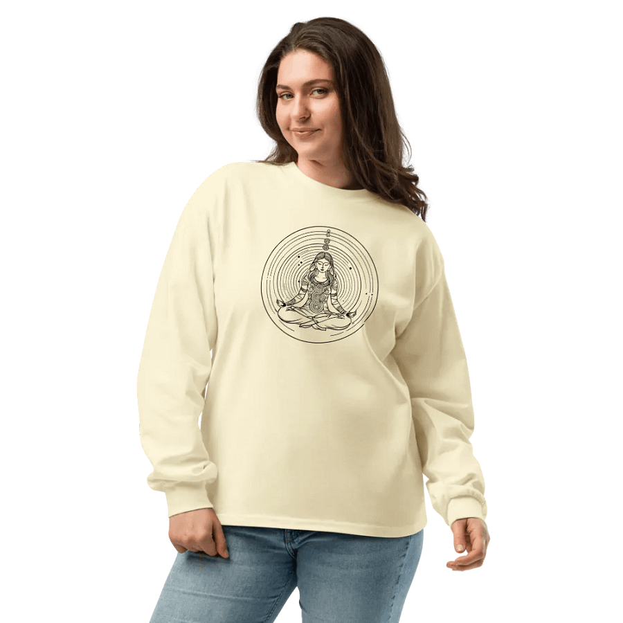 [Meditation 2 - Black] - Unisex Premium Heavyweight Long Sleeve Shirt product image (29)