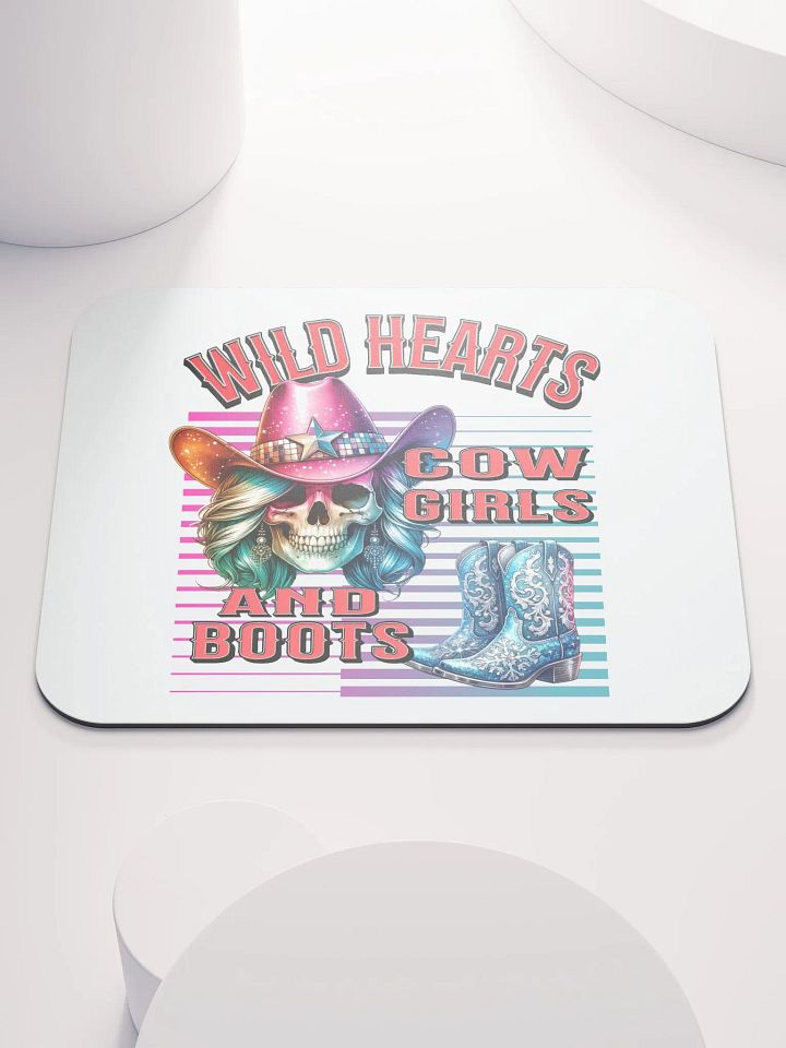 Wild Hearts Cowgirls and Boots Mouse Pad product image (1)