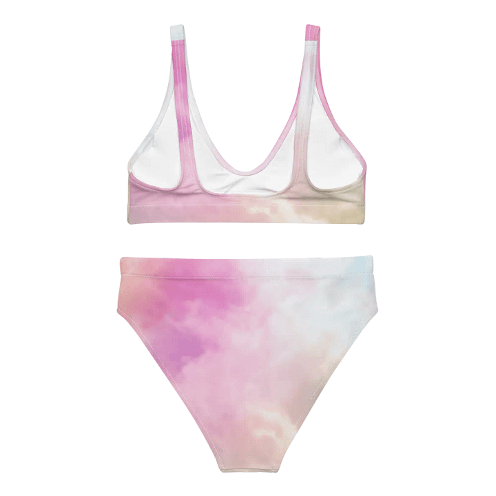 Blur cloud rainbow Design High Waisted Bikini - V4 product image (1)