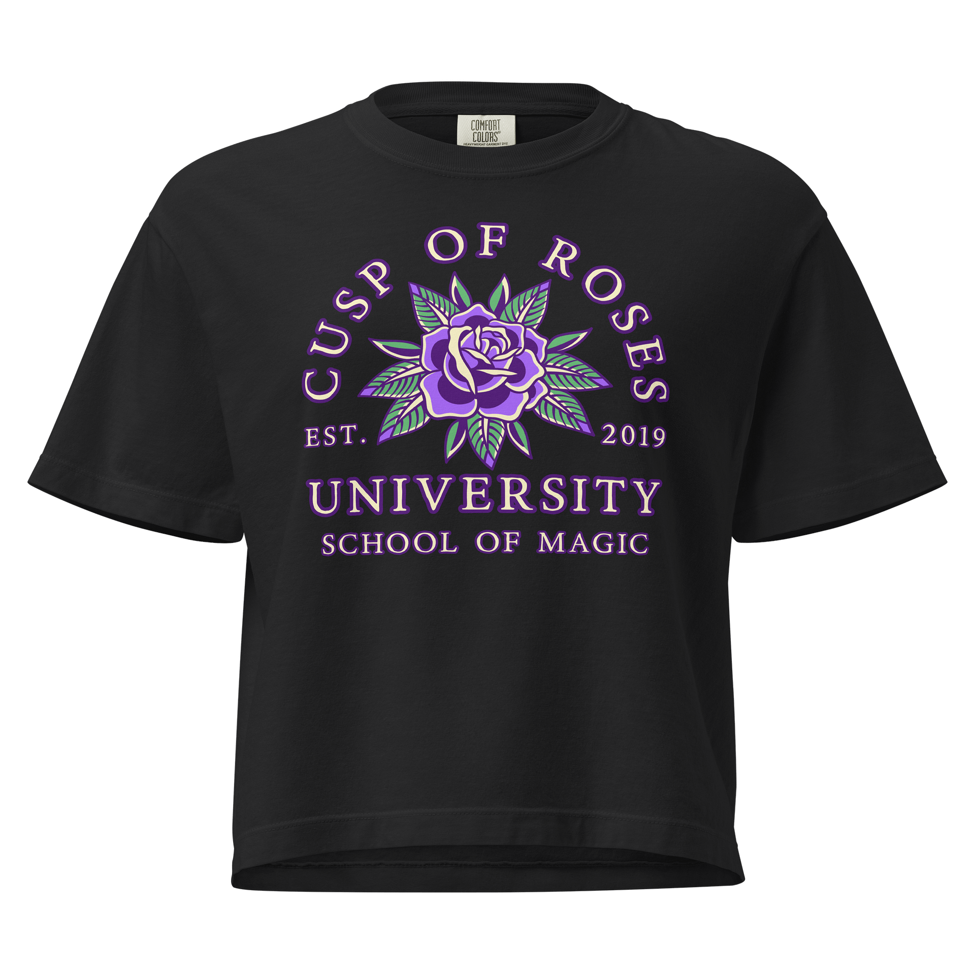 school of magic | crop tee | gemini-cancer cusp product image (1)