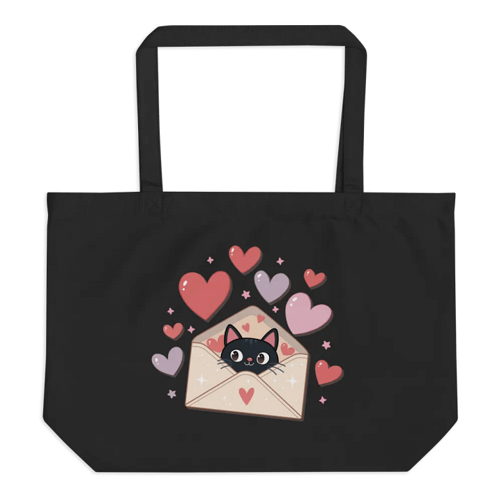 Feline Valentine Envelope - eco tote product image (1)