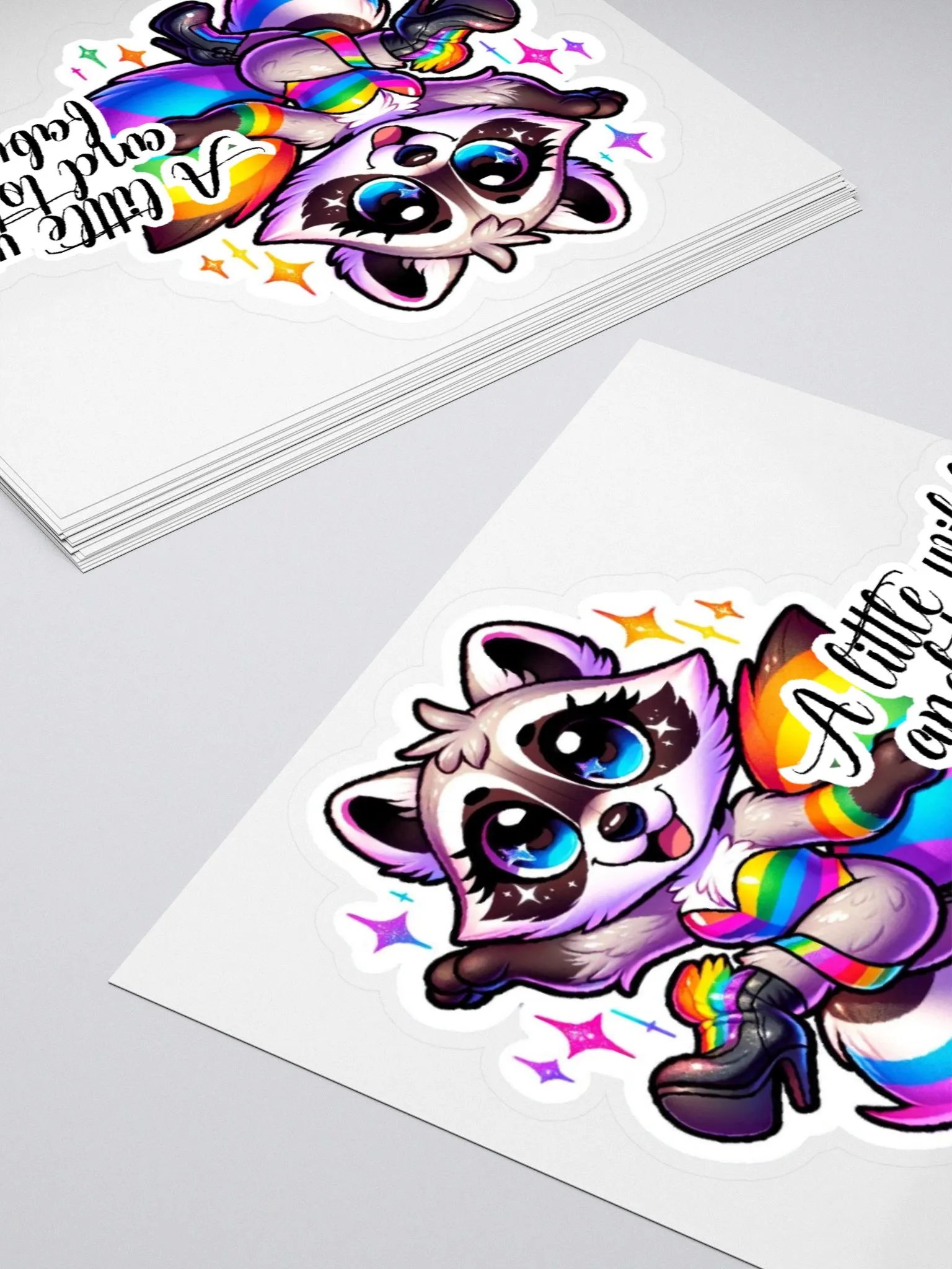 A Little Wild, and Totally Fabulous-Drag Queen Sticker-Rainbow Sticker-LGBTQIA+ product image (11)