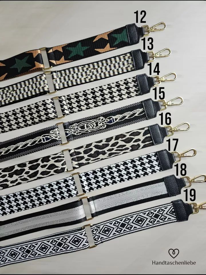 Pocket Strap Black Wide Strap Shoulder Strap Fabric Bag Strap Fabric Strap- product image (4)