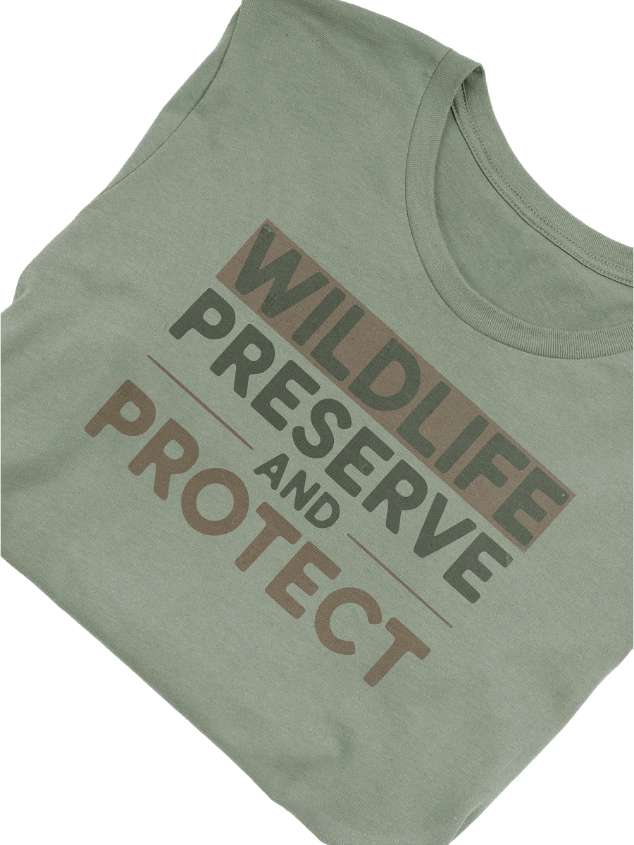 Preserve & Protect Wildlife T-Shirt, Nature Lover Gift, Wildlife Conservation T-shirt product image (2)