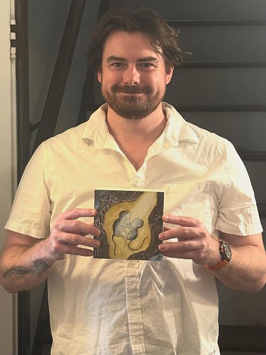 “Sleeping In”
Jelly gouache and ink on canvas block
Just excited to be creating.  Hope your weekend is good.
#sleepingin #mat...