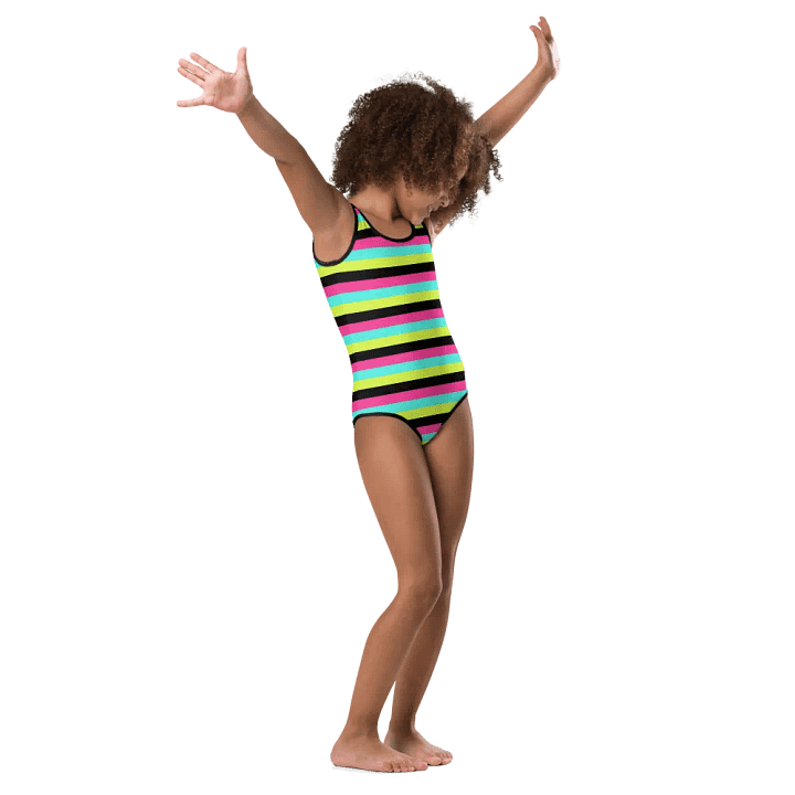 Colorful Swimsuit for Girls with stripes, Leopard Collection product image (2)